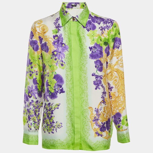 Chemise soie imprimée - en,