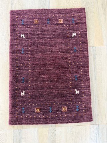 Tapis gabbeh fait main 100 - fait,