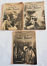 3 TOMES LA FAUTE DE L'ABBE MOURET / E. ZOLA - 1933 /FLAMMARION-SELECT COLLECTION