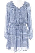 TWIST & TANGO Robe à manches longues Dames Robe T EU 36 bleu acier-blanc