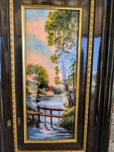 Grand tableau emaux de - emaux,