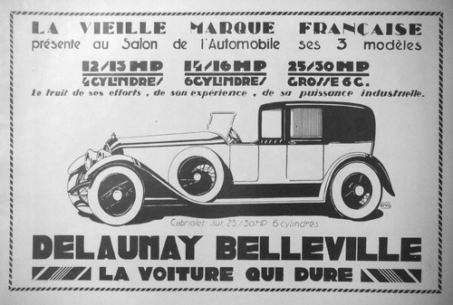 Publicité presse 1922 - , de