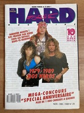 ROCK Vintage HARD FORCE MAGAZINE Numéro 29 Novembre Décembre 1989 GUNS N ROSES