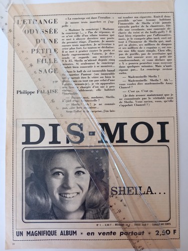 Coupure presse sheila - coupure,