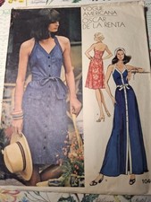 Patron De Couture Vogue Americana Vintage. Nr 1046 Oscar De La Renta