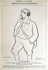 ESTAMPE Jean RICHEPIN dessin