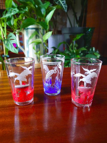 Lot verres vintage - lot, 3