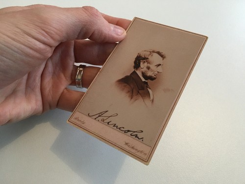 Abraham lincoln parlor card - abraham,
