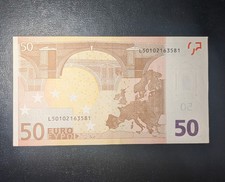 BILLET DE 50 EUROS 2002 Mario Draghi R051E3 N° Série L  Très Bon État 