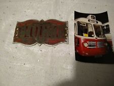 une très rare plaque autobus