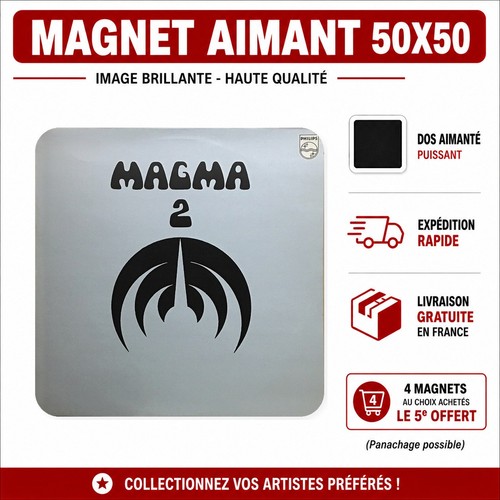 Magnet magma 5x5 cm - magma,