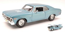 Maisto CHEVROLET NOVA SS COUPE  1970 LIGHT METALLIC BLUE 1:18