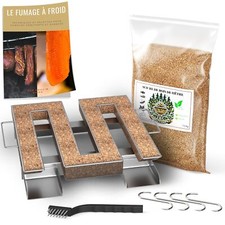 Générateur/Serpentin de Fumée Froide pour Fumoir Viande et Poisson + 1.2kg de...
