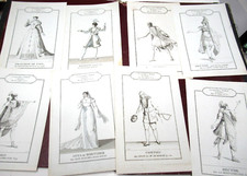 ENSEMBLE 8 GRAVURES COSTUMES