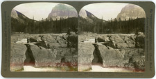 Stereo Canada, Rocky Mountains, The natural bridge, Kicking Horse river and Mt. 