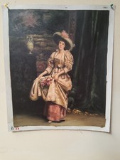 Tableau Dama Noble Peint À