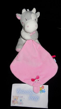 doudou mouchoir vache gris