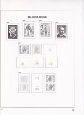 Belgium davo album pages - davo,