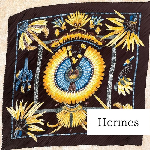 Foulard plissé hermes - plissé,
