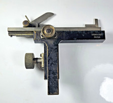 STIASSNIE ANCIEN MICROMÈTRE de MICROSCOPE en BRONZE ARGENTÉ XIXè