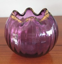 SUPERBE VASE en VERRE VIOLET