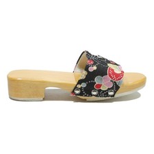 Mules synthétiques noires - mules,