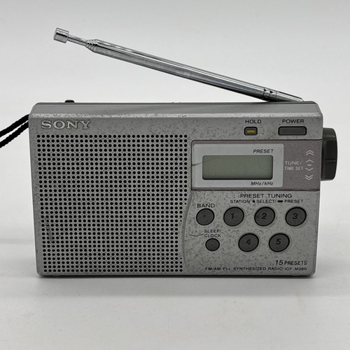 Sony icf m260 portable - fm,