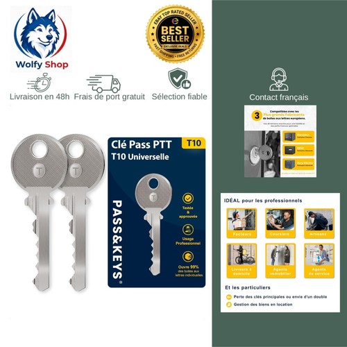 Clé ptt t10 universelle - clé,