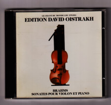 CD DAVID OISTRAKH EDITION # 1 BRAHMS SONATES PIANO & VIOLON(RICHTER/OISTRAKH)
