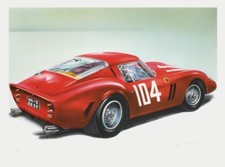Jean HIRLIMANN FERRARI 250 GTO  lithograph