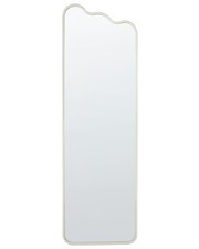 Miroir Mural Moderne Métal 45 x 145 cm Blanc Abzac