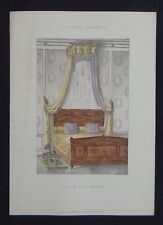 LA TENTURE FRANÇAISE 1905 - Lit de bout Empire - décoration tapisserie 98