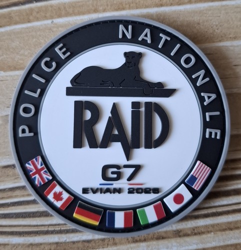 écusson police raid evian - police, g7