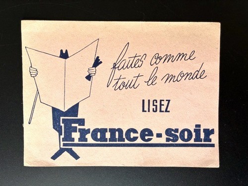 Buvard ancien france soir - ancien,