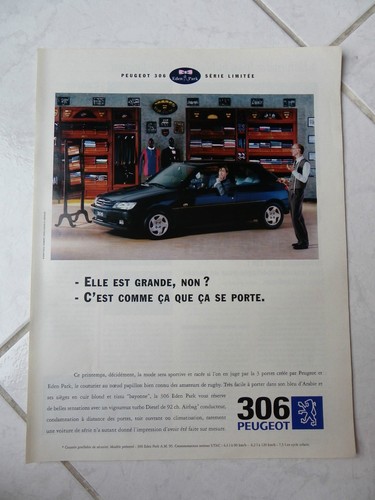 Publicité peugeot 306 eden - publicité,