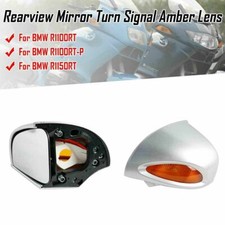 Miroir Rétroviseurs avec Clignotants Argent Pour BMW R1100RT R1100RTP R1150RT MS