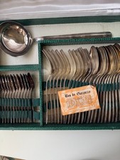 Ménagère CHRISTOFLE modèle DAX 37 pièces Ecrin d'origine TBE Métal Argenté