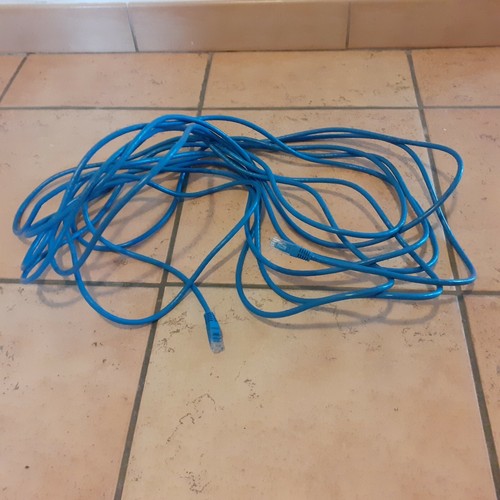 Cables ethernet 10m rj45 - cables, bleu