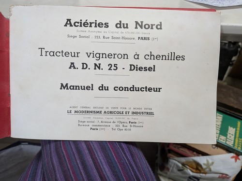 Acieries nord tracteur - du,