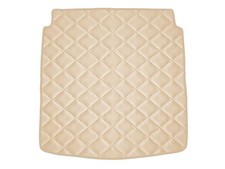 Matelassé Cuir éco BEIGE Tapis coffre pour Audi A4 B8 berline 2007-2015