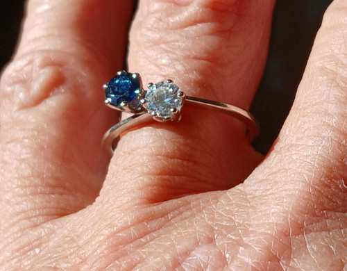 Bague vous moi - vous, blanc