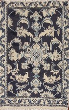 Tapis Accent Floral Traditionnel Nain Vintage 2'x3' En Laine Tissé À La Main