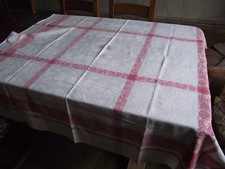 /😉 NAPPE ANCIENNE damassée