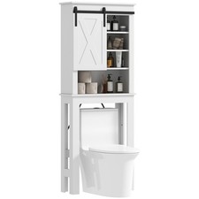 HOMCOM Meuble WC dessus de