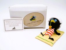 RARE - Figurine Calimero à la plage / at the beach - Pagot - Leblon Delienne