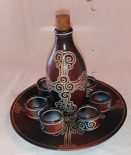 Service liqueur poterie - À,