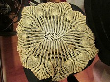 ancien grand napperon rond