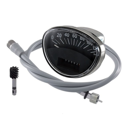 Compteur vitesse noir vespa - vitesse,