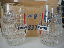 6 verres anciens chopes Porter