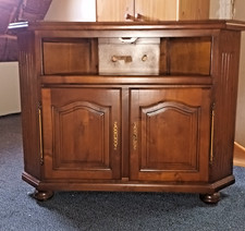 meuble d'angle TV et HIFI en bois